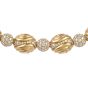 Ambrosi Elliptical 20.30cts Diamond 18K Gold 15.5 Inch Choker Necklace