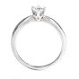 Classic European Diamond Platinum Engagement Ring