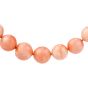Estate 14K Gold Coral 15 mm Graduated Bead Necklace