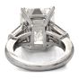 Classic GIA 10.64 carats Platinum Emerald-Cut Diamond engagement ring