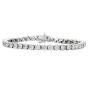 Classic 8.74cts Diamond 18K White Gold Tennis Line Bracelet