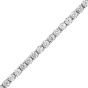 Classic 8.74cts Diamond 18K White Gold Tennis Line Bracelet 