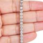 Classic 8.74cts Diamond 18K White Gold Tennis Line Bracelet