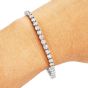 Classic 8.74cts Diamond 18K White Gold Tennis Line Bracelet