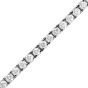 Classic Sparkle 5.10ct Round Cut Diamond White Gold Tennis Bracelet 