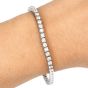Classic Sparkle 5.10ct Round Cut Diamond White Gold Tennis Bracelet 