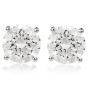 1.44 Carats Diamond 14K White Gold Studs Earrings