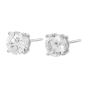 1.44 Carats Diamond 14K White Gold Studs Earrings