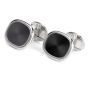 Patek Philippe Vintage Ellipse Gray 18k White Gold Cufflinks 