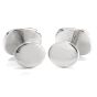 Patek Philippe Vintage Ellipse Gray 18k White Gold Cufflinks 