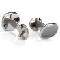 Patek Philippe Vintage Ellipse Gray 18k White Gold Cufflinks 