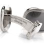 Patek Philippe Vintage Ellipse Gray 18k White Gold Cufflinks 