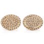 Estate Diamond 14K Yellow Gold Oval Shaped Men’s Cufflinks
