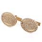 Estate Diamond 14K Yellow Gold Oval Shaped Men’s Cufflinks
