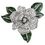 Cartier Paris Vintage 12.00ct Diamond Platinum Moveable Flower Pin