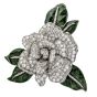 Cartier Paris Vintage 12.00ct Diamond Platinum Moveable Flower Pin