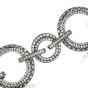 Estate Diamond 18K Gold Circle Chain Link Bracelet