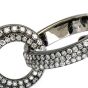 Estate Diamond 18K Gold Circle Dangle Drop Earrings