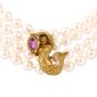 Kieselstein Cord 2.85ct Tourmaline Pearl Gold Mermaid Necklace 