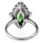 Vintage GIA Apple Green Jade 2.80ct Diamond Platinum Ring