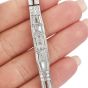 Vintage Lucien Piccard Diamond Platinum Baguette Diamond Cocktail Watch