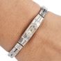 Vintage Lucien Piccard Diamond Platinum Baguette Diamond Cocktail Watch