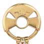Vintage Gucci Italy 18K Gold Designer Three Hook Key Holder