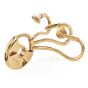 Vintage Gucci Italy 18K Gold Designer Three Hook Key Holder