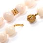 Estate Natural Angel Hair Coral 14.5mm Bead Gold Necklace