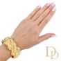 Nuovi Gioielli Italian 18K Criss Cross Bangle Bracelet-Dover Jewelry