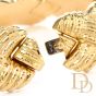 Vintage Italian Wide 18K Criss Cross Choker Necklace