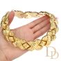 Vintage Italian Wide 18K Criss Cross Choker Necklace