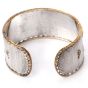 Mario Buccellati Coral Rose Silver 18K Wide Cuff Bracelet