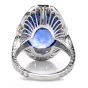 GIA Natural No Heat Sri Lanka Sapphire Diamond Platinum Ring
