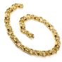 Estate 1980's Fancy 18k Yellow Gold Chocker Links Necklace