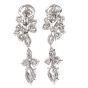 Vintage Multi shape 6.65cts Diamond Platinum dangle drop Earrings