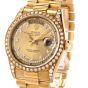 ROLEX President Day-Date Diamond String Diamond Log Dial Bezel Watch reference 18388