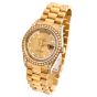 ROLEX President Day-Date Diamond String Diamond Log Dial Bezel Watch reference 18388