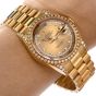 ROLEX President Day-Date Diamond String Diamond Log Dial Bezel Watch reference 18388