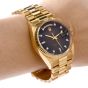 Rolex President Brown Diamond Dial Gold Watch Ref 18038