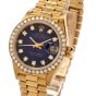 Rolex President Blue Stella Diamond Dial & Bezel Ladies Watch ref 69138