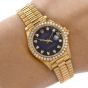 Rolex President Blue Stella Diamond Dial & Bezel Ladies Watch ref 69138