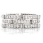 CARTIER  Diamond 18K Maillon Panthère Open Link Unisex Band Ring