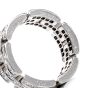 Estate Cartier Diamond 18K Open Link Unisex Band Ring