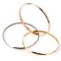 Cartier Tri Tone 18K Interlocking 3 Bangle Bracelets