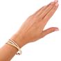 Cartier Tri Tone 18K Interlocking 3 Bangle Bracelets