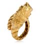 Antique Greek Zolotas 22K Bypass RIng