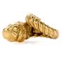 Antique Greek Zolotas 22K Bypass RIng