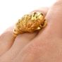 Antique Greek Zolotas 22K Bypass RIng