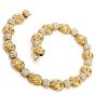 Estate Ambrosi Eliptical Diamond 18K Gold 15 Inch Choker Necklace